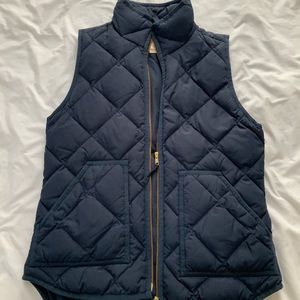 J. Crew Navy Puffer Vest